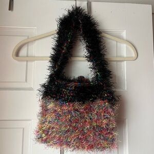 Colorful Fuzzy Handbag